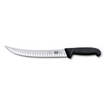 Victorinox 10" Cimeter Knife, Curved Blade, Granton, Black Fibrox Handle 5.7323.25