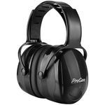 ProCase Noise Reduction Safety Ear Muffs Headset SNR 36dB Earmuffs for Ear Hearing Protection, Noise Cancelling Ear Defenders Muff for Adults Kids Shooter Shooting Range Construction -Black