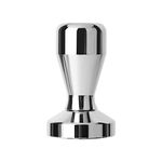 Coffee Tamper, Stainless Steel Espresso Coffee Bean Press Base Espresso Tamper 51mm Tool (Silver(51mm))