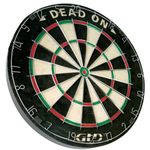 Viper Dead-On Tournament Bristle Steel Tip Dartboard Set with Staple-Free Bullseye, Galvanized Metal Triangular Spider Wire for Reduced Bounce Outs and Increased Scoring Self-Healing Sisal Board