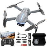 FERIETEL B16 GPS Drone with Camera 4K, Foldable RC Quadcopter for Adults & Beginners, Brushless Motor, 5G WiFi Transmission, Auto Return & Follow Me, 50 Mins Long Flight Time