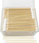 Gun Cleaning Swabs - 6 Inch Long Cotton Swabs with Pointed Tips - Perfect Addition to Gun Cleaning Kits - Handgun, Rifle and Pistol Cleaning & Maintenance Tools (400 Pointed + 400 Round)