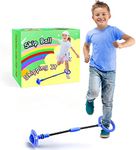 Skip Ball for Kids, Foldable Ankle Skip Ball Colorful Light Flashing Jumping Ring, Fitness Jump Rope Sports Swing Ball, for Children Adults Boys Girls Toy