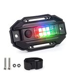 UTV Dome Light with RGB Strobe, POVTOR Universal Roll Bar Mount Car LED Interior Light Roll Cage Map Light Utility Light for UTV ATV Polaris RZR Can Am Truck Car-White/Red/Green/Blue/RGB Strobe