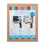 Melissa & Doug 9336 000772093361 n.a. Deluxe Standing Art Easel with Chalkboard, Dry-Erase Board, and 39 Letter and Number Magnets, Multi, No Size