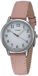 Timex Women's Easy Reader 30mm Blush Leather Strap Watch (Model: TW2U297009J)