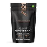 Organic Ginger Root 1400mg - 90 Vegan Capsules (45 Day Supply) - Resealable and Recyclable Pouch - by Alpha01®