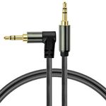 Mediabridge™ 3.5mm Male to Male Right Angle Stereo Audio Cable (12 Feet) - 90° Connector for Flush Connections - Step Down Design for Smartphone, Tablet & MP3 Cases - (Part# MPC-35RA-12)