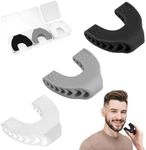 3pcs Silicone Jaw Exerciser for Men & Women, 3 Resistance Level Jawline Trainer Strengthener & Tighten Facial Muscle Jaw Shaper for Beginner Intermediate Advanced User (Black, White, Grey)
