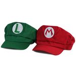 Landisun Costume Hat Cosplay Anime Adult Unisex Cap Red and Green