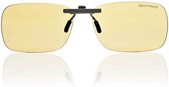 Clip-on Blue Light Reducing Lenses for Daytime Screen and Gaming Use - Relax Your Eyes (Daytime Lens)