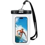 JOTO Waterproof Phone Pouch Cellphone Dry Bag Case for iPhone 15 14 13 12 Pro Max Xs Max XR X 8 7 6S Plus SE, Galaxy S23 S22 S22+ S21 FE up to 7" -Clear