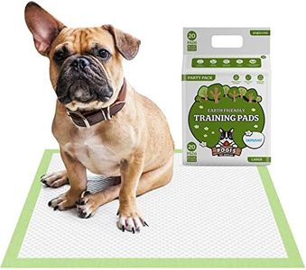 Pogi's Dog Training Pads with Adhesive Sticky Tabs (20-Count) (24x24in) - Large Puppy Pads, Earth-Friendly Dog Pads, Plant-Based Puppy Pee Pads for Dogs - Puppy Supplies for Small to Large Sized Dogs