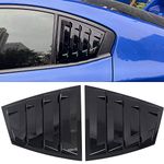 HIGH FLYING for Subaru WRX STi 2015-2020 2021 Back Side Window Scoop Louvers Cover ABS 2PCS (Glossy Black)