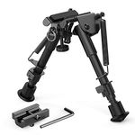 OAREA Air Rifle Bipods 6-9 Inch Telescopic Tripod Telescopic Pendulum Support Frame 20mm Mount Refitting Accessories Outdoor Foothold