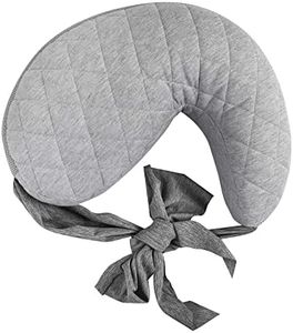 Boppy Anywhere Support Nursing Pillow, Soft Gray Heathered with Stretch Belt That Stores Small, Breastfeeding and Bottle-Feeding Support at Home and for Travel, Plus Sized to Petite, Machine Washable