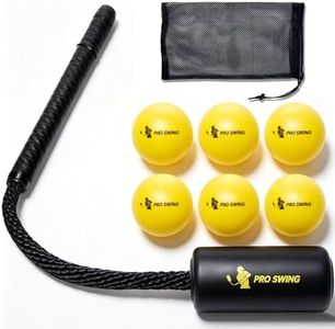 Baseball & Softball Rope Swing Trainer with Soft Training Balls, Hitting Training Aid for Bat Speed, Timing & Hand-Eye Coordination, Solo Practice Equipment for Youth & Adults