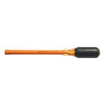 Klein Tools 646-1/4-INS Insulated 1/4-Inch Nut Driver with 6-Inch Hollow Shaft and Cushion Grip Handle