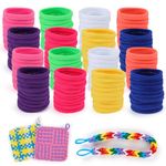 PREBOX Weaving Loom Loop Refill,7 Inch 288 Pcs in 8 Vibrant Colors, Potholder Loops, Loom Refill Loops Craft for Kids