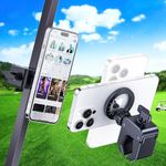 ARMOLABX Magnetic Golf Cart Phone Holder for MagSafe, Magnetic iPhone Holder for Golf Cart, [Upgraded Clamp] Golf Push Cart Phone Holder Mount for iPhone 15 14 13 12 Series