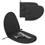 DSLEAF 2-Pack Handgun Case, Soft Pistol Rug with Thick Velvet Lining for Hunting Shooting Range Sports