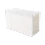 Dasing Acrylic Napkin Holder for Table Countertop Paper Towel Dispenser,Clear Guest Towel Napkin Holder, Suitable for Z-Fold, C-Fold or Multi-Fold Paper Towels for Kitchen, Bathroom, Restaurants