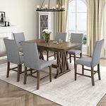 CITYLIGHT 7 Piece Dining Table Set,