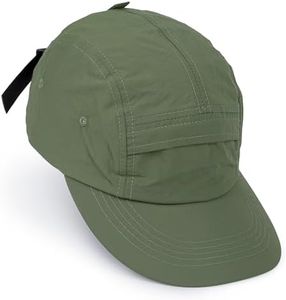 CLAPE 5 Panel Hat for Men, Curved Brim UPF50+ Sun Hats Quick Dry Outdoor Sports Running Hat Baseball Cap