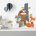 RoomMates RMK4006GM Forest Friends Peel and Stick Giant Wall Decals