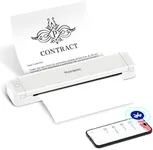 Phomemo P831 Portable Printer - [Upgrade] 300 DPI Bluetooth Travel Printer Support 8.5x11 US Letter & A4 Regular Copy Paper, Mobile Printer Compatible with Mobile & Laptop for Home Office