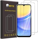 WFTE [2-Pack Screen Protector for Samsung Galaxy A15 4G/5G,Anti-Scratch,High Transparency,Anti-fingerprint,Bubble-Free,Dust-Free Premium Screen Protector Tempered Glass For Samsung Galaxy A15