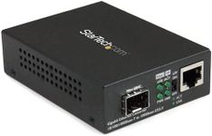 StarTech.com Multimode / Single Mode Fiber Media Converter - Open SFP Slot - 10/100/1000Mbps RJ45 Port - LFP Supported - IEEE 802.1q Tag VLAN - (MCM1110SFP)