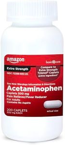 Amazon Basic Care Extra Strength Pain Relief, Acetaminophen Caplets, 500 mg, 200 Count (Packaging may vary)