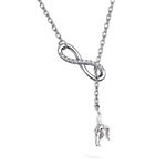 Gymnast Gift Gymnastics Y Necklace Infinity Love Charm Gymnast Bracelet Gymnastics Class Jewelry Gift for Women Girls (necklace, sl)