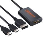 LiNKFOR Dreamcast to HDMI Adapter with 4.9ft HDMI Cable HD Link Cable for Sega Dreamcast DC Console Plug and Play Sega Dreamcast VGA to HDMI Converter