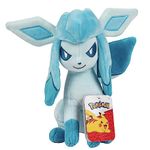 Pokemon Pokémon 8" Glaceon Plush - Officially Licensed - Eevee Evolution Stuffed Animal Toy - Great Gift for Kids, Boys, Girls Fans