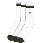 Oakley mens (3 Pcs) ESSENTIAL SOCKS 3 PCS, White, Large US