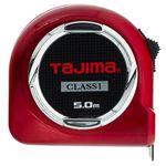 Tajima H1550MW Class 1"Hi Lock" Measuring Tape, Red, 5 m x 25 mm