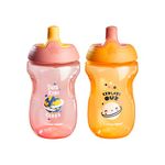 Tommee Tippee Sportee Cup, Blue & Green/Pink & Purple, 2 Count, Small -Colors Will Vary