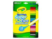 58-8106 Crayola Super Tips Washable Markers-20/Pkg