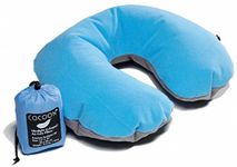 Cocoon AirCore UL U-Shape Neck Pillow - Light Blue / Camping Camper Camp Travelling Traveller Travel Outdoor Hiking Hiker Hike Mountaineering Mountaineer Mountain Hill Walking Walker Walk Sleeping