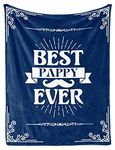 InnoBeta Pappy Gifts, Gifts for Grandpa, Throw Blanket for Grandfather, Presents from Granddaughters Grandsons for Christmas, Birthday, Father's Day - 50" x 65" Best Pappy Ever