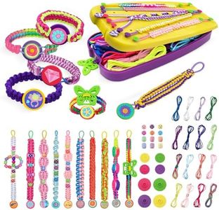 civan Friendship Bracelet Making Kit, Crafts for Kid Girls Toys Ages 8-13, String Bracelet Maker Tool with Beads, Kids Jewelry-Making Kit Christmas Birthday Gift for Girls 6 7 8 9 10 11 12 13