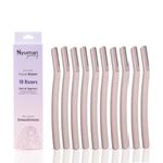 Hyuman facial razors for women - pack of 10, facial hair remover razor, Dermaplaning Tool