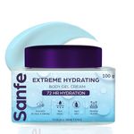 Sanfe Extreme Hydrating Body Gel Cream | Deep Nourishing & Long Lasting Moisturization | Contains Glycerine | Quick Absorbing & Non Greasy | For Dry & Flaky Skin - 100gm