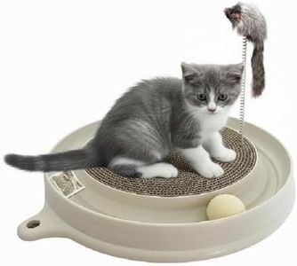 AUOON Cat Scratcher Toy, Cat Toy, Scratch pad,scratching toy,Post Pad Interactive Training Exercise Mouse Play Toy with Ball (Milk Shake)