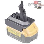 V7 Battery Adapter for Dewalt 20V Lithium Battery Converted to Replace for Dyson V7 Battery, Use for Dyson V7 Series Vacuum Cleaners Animal Absolute Fluffy HEPA Cordless Stick(DW20V7 Adapter ONLY)