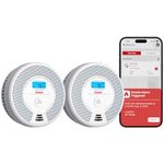 X-Sense Wi-Fi Combination Smoke Alarm and Carbon Monoxide Alarm with Replaceable Battery, Smart Fire Alarm Compatible with X-Sense Home Security App, SC07-WX, 2-Pack