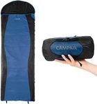 CampAir Ultra Lite Sleeping Bag - Lightweight for Spring, Summer - Small pack size, Ripstop fabric, Blue