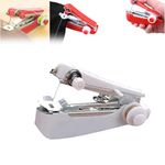 Handy Sewer, Handysewer Portable Sewing Machine, Handheld Sewing Machine, Manual Mini Clothes Fabric Pocket Mending Tool, for DIY Clothing, Curtain, Fabric (White)